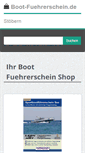 Mobile Screenshot of boot-fuehrerschein.de