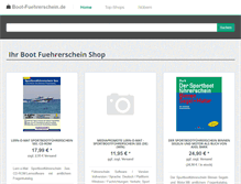 Tablet Screenshot of boot-fuehrerschein.de